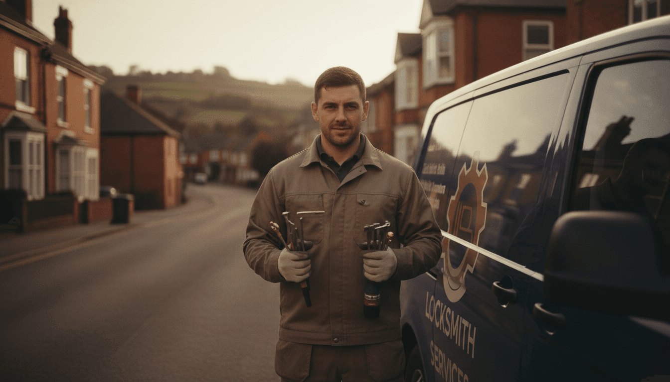 Professional locksmith with service tools ready to respond to emergency calls across Chesterfield and surrounding areas